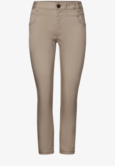 7/8-Satinhose safari beige
