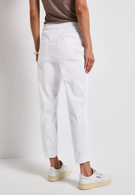 Hose im Loose Fit White
