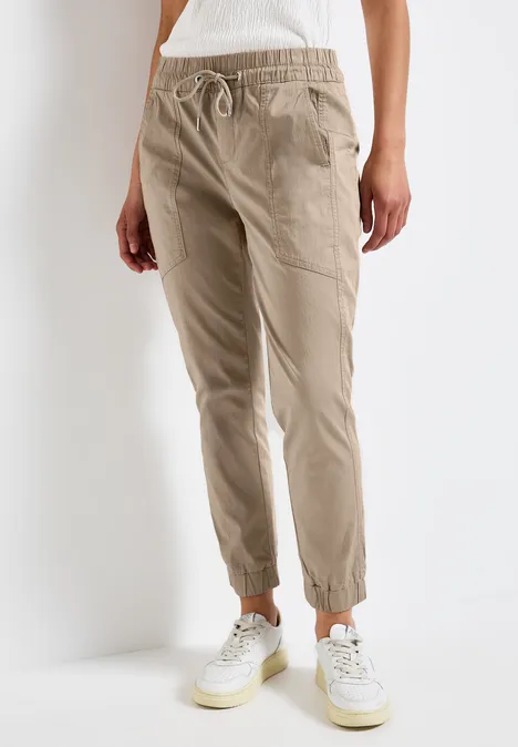Hose im Loose Fit safari beige