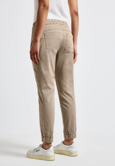 Hose im Loose Fit safari beige