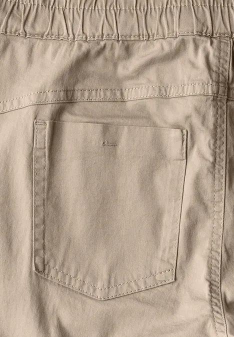 Hose im Loose Fit safari beige