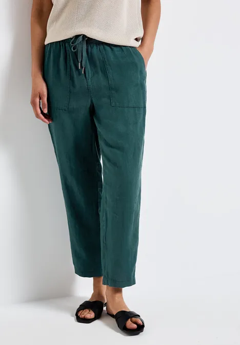 Paperbag Hose dark garden green