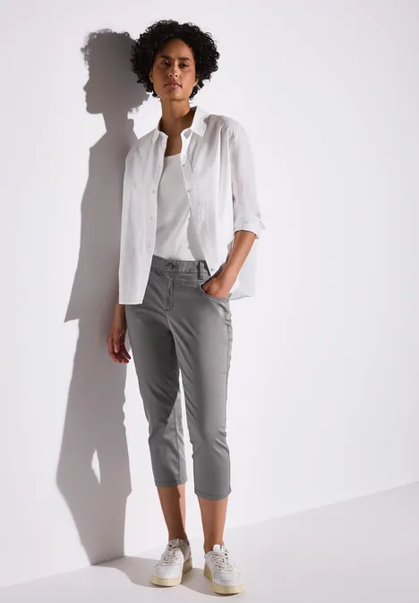 Satin 3/4-Hose overcast grey