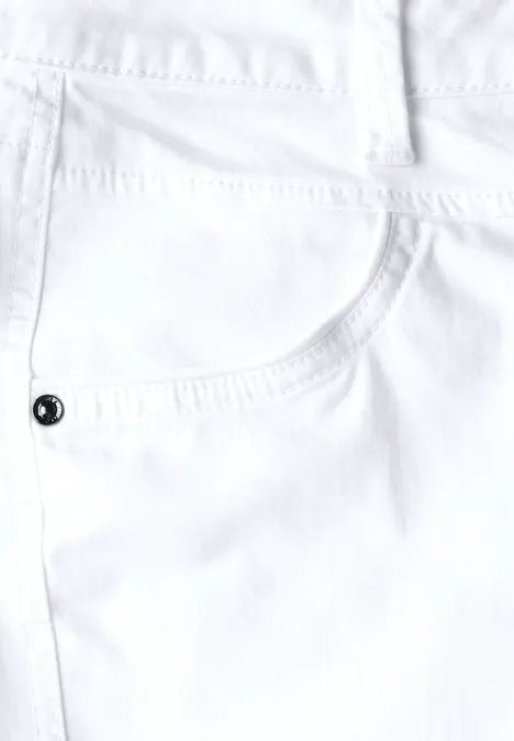 Satin Bermuda White