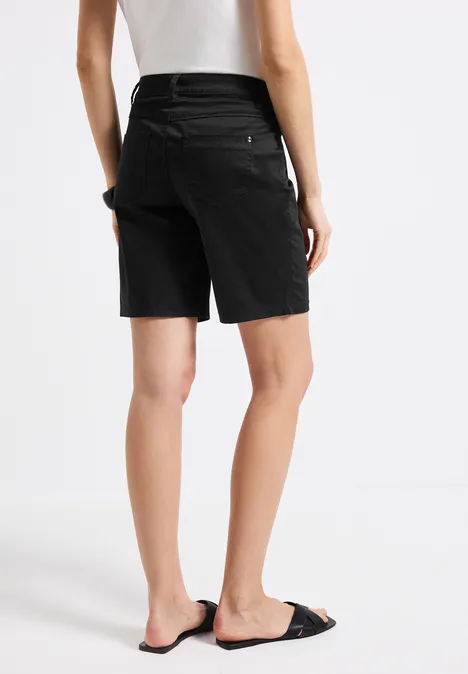 Satin Bermuda Black