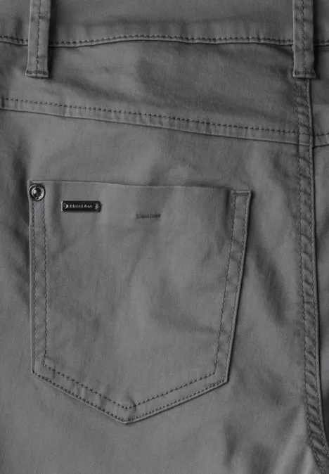 Satin Bermuda overcast grey