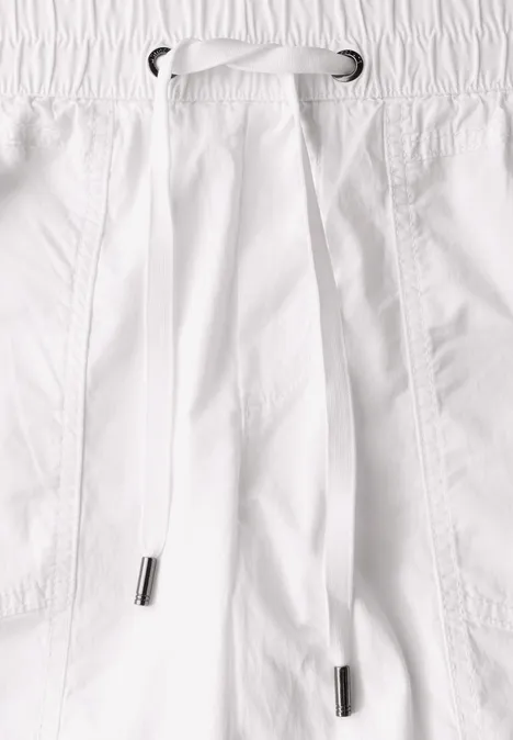 3/4-Hose mit Turn-Up White