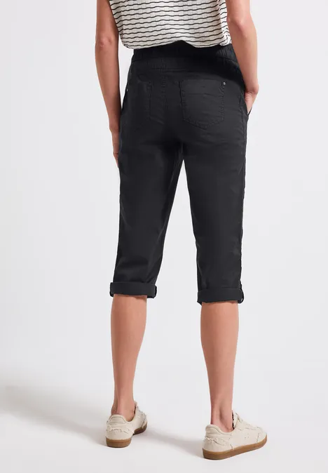 3/4-Hose mit Turn-Up Black