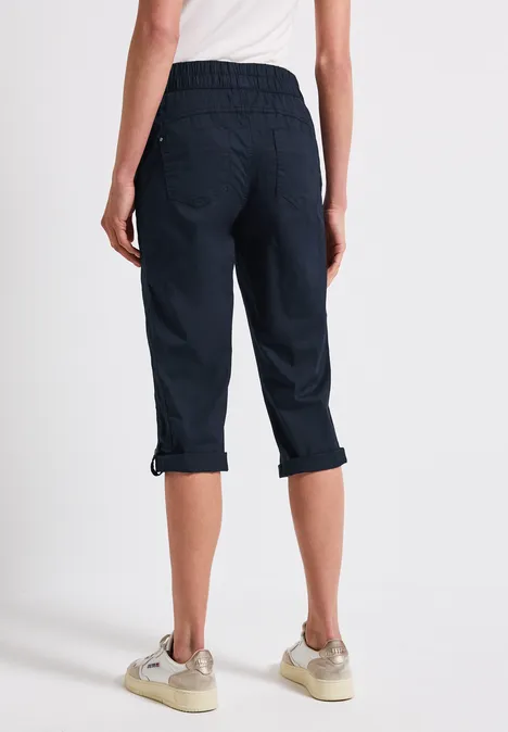 3/4-Hose mit Turn-Up deep blue