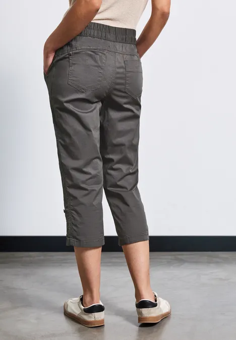 3/4-Hose mit Turn-Up overcast grey