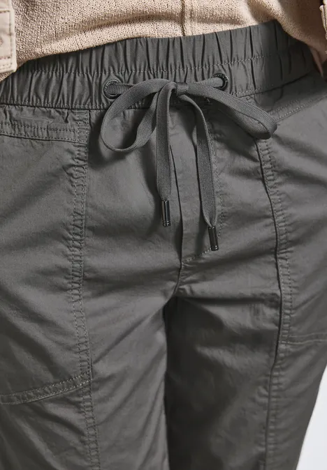 3/4-Hose mit Turn-Up overcast grey
