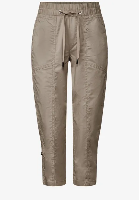 Pantalon 3/4 avec turn-up buff grey