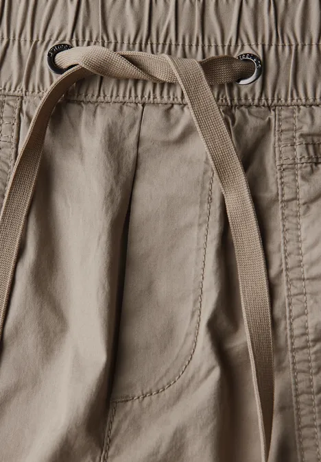 3/4-Hose mit Turn-Up buff grey