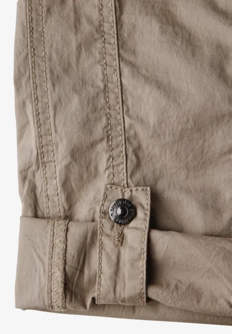 3/4-Hose mit Turn-Up buff grey