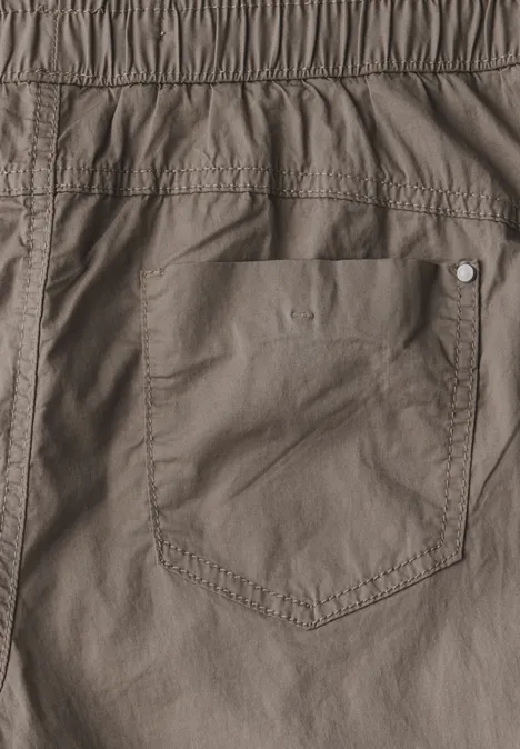 3/4-Hose mit Turn-Up stone brown
