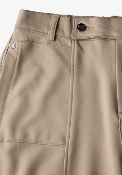 Hose im Casual Fit safari beige