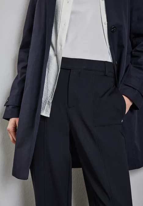 Hose im Casual Fit deep tint blue