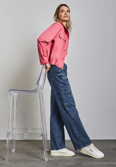 Cargo look jeans Medium Blue Washed