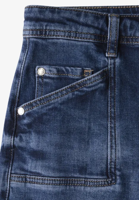 Cargo look jeans Medium Blue Washed