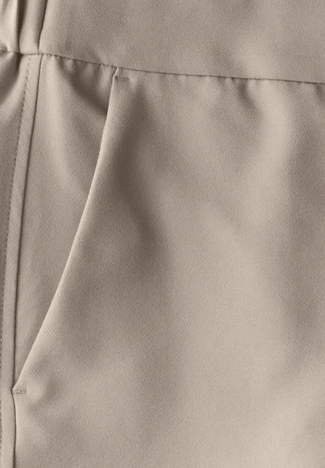 Wide Leg Twill Hose buff grey