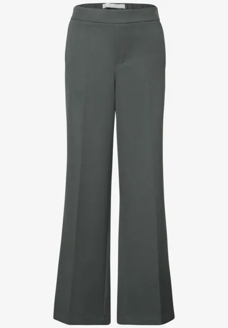 Wide Leg Twill Hose wither green
