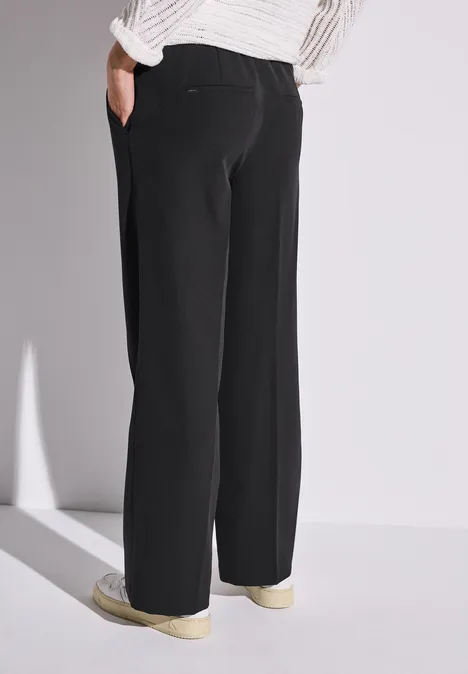Straight Leg Twill Hose Black