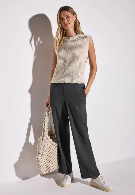 Straight Leg Twill Hose granite grey