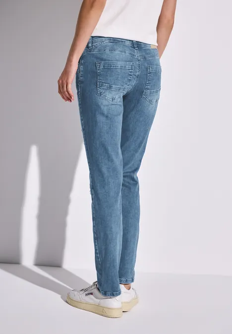 Jeans im Destroyed-Look Light Blue Destroy Wash