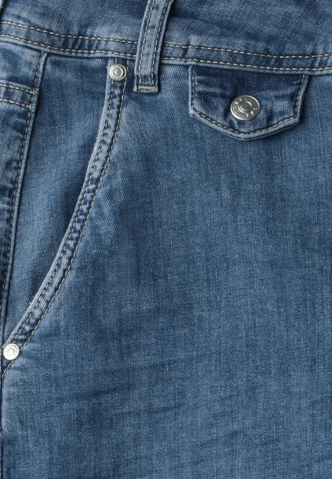 Wide Leg Jeans Soft medium washed