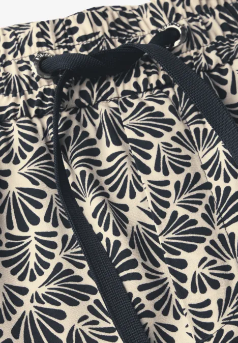 Gemusterte Hose deep blue