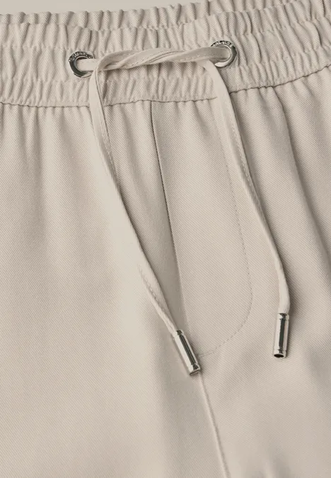Wide Leg Twill Hose barley beige