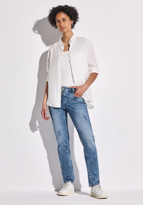 Destroyed Jeans Light Blue Destroy Wash