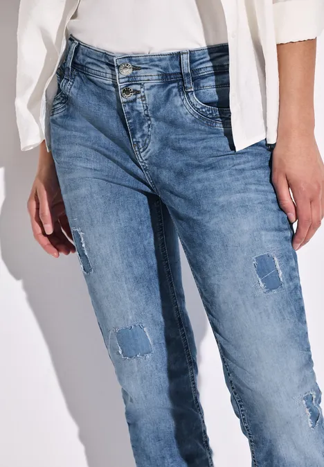 Destroyed Jeans Light Blue Destroy Wash