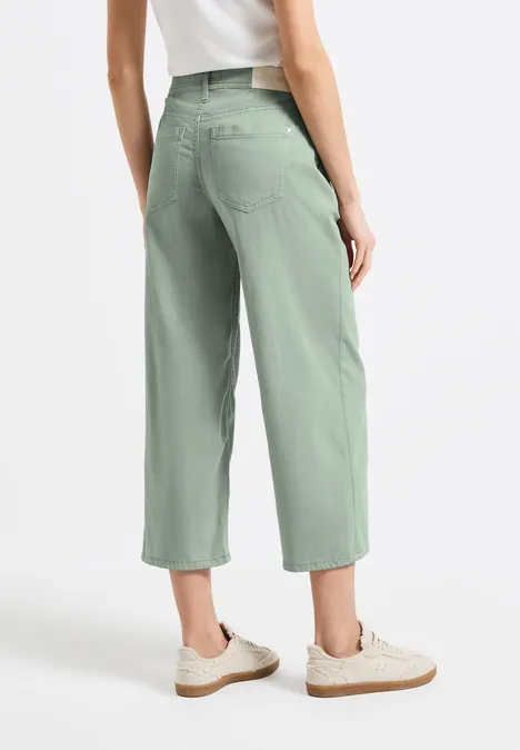 Wide Leg Jeans Sage Green washed