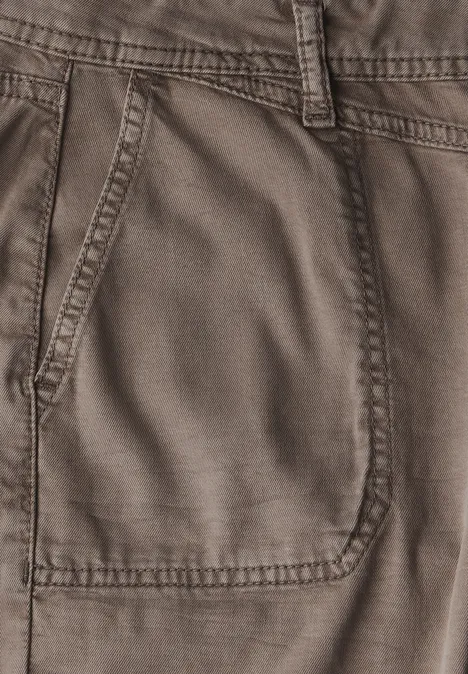 Wide Leg Jeans Stone Brown washed