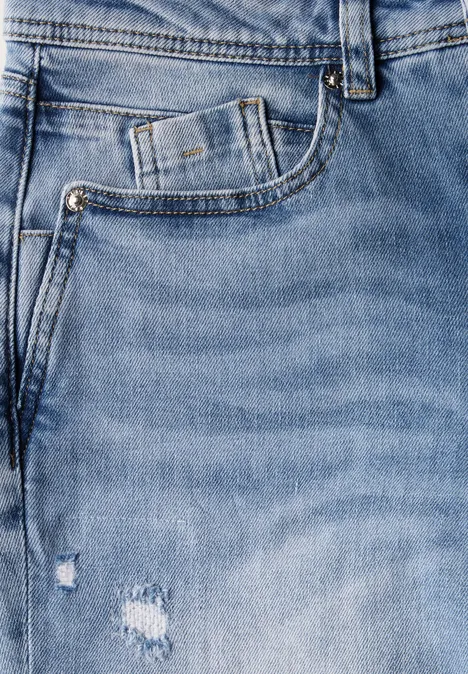 Jeans im Destroyed Look Light Blue Destroy wash