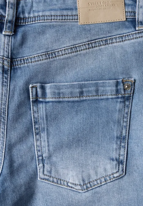 Jeans im Destroyed Look Light Blue Destroy wash