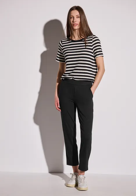 Jersey-Hose im Loose Fit Black