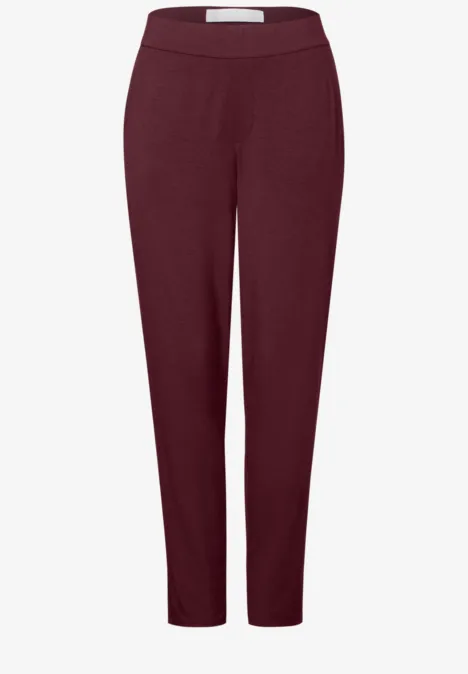 Jersey-Hose im Loose Fit dark cherry red