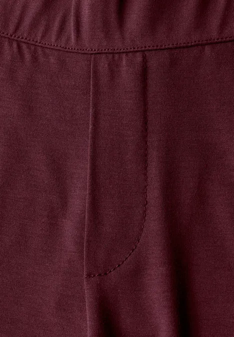Jersey-Hose im Loose Fit dark cherry red