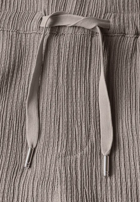 Wide Leg Hose mit Struktur vintage stone