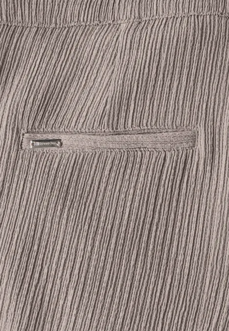 Wide Leg Hose mit Struktur vintage stone
