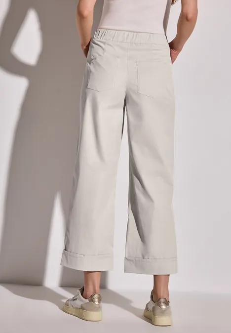Straight Leg Twill-Hose moonstone sand