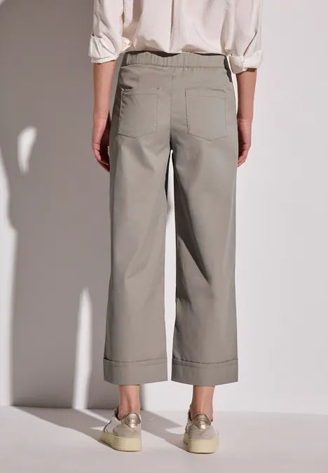 Straight Leg Twill-Hose vintage stone
