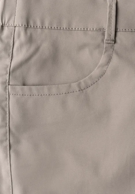 Straight Leg Twill-Hose vintage stone
