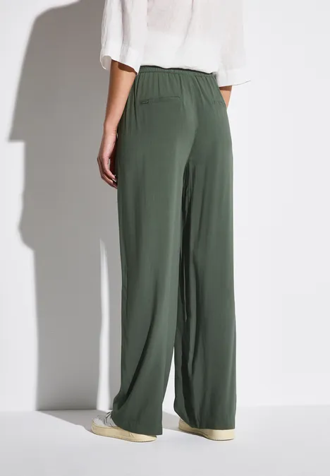 Wide Leg Hose muse green