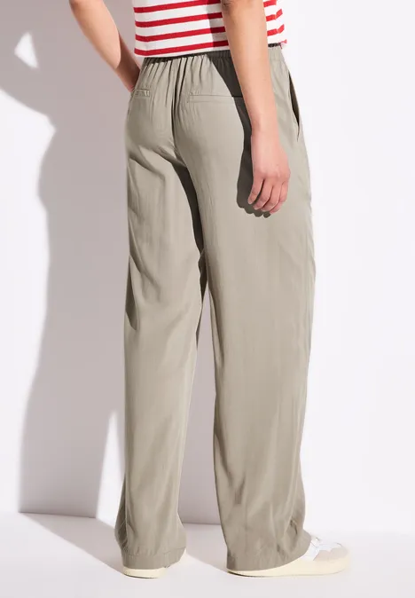 Wide Leg Hose buff grey