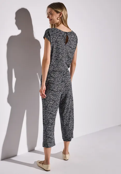 Straight Leg Jumpsuit deep blue