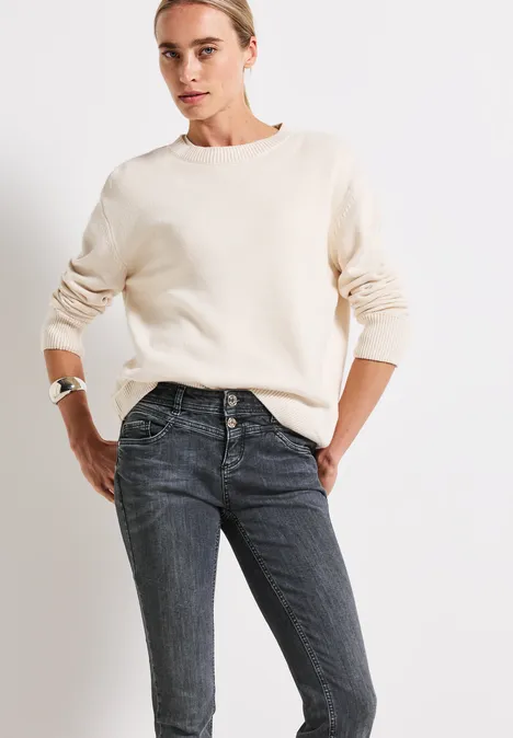 Casual Fit Jeans dark steel grey washed