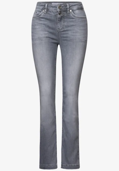 Bootcut Jeans light steel grey washed